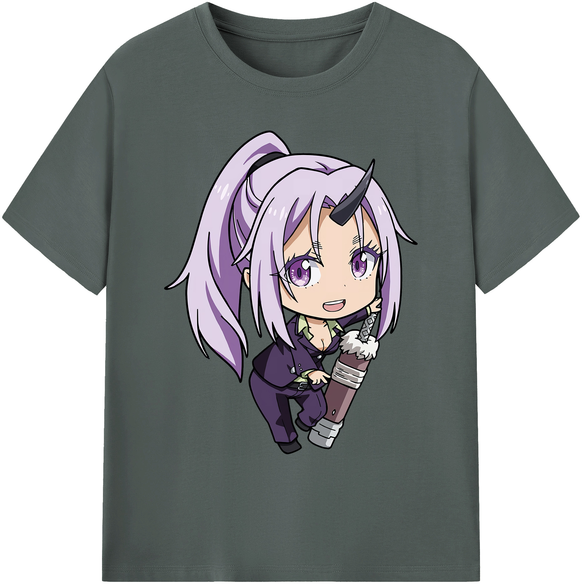 （画像用） 転スラ Regarding Reincarnated to Slime 綿100％ メンズ半袖Tシャツ｜肌触りやわらか＆通気性